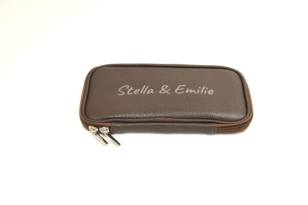 Stella & Emilie set of 11 make-up brushes in brow bag.