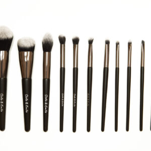 Stella & Emilie makeup brush set of 11-silver bag