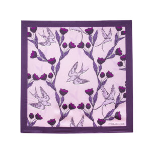 Stella & Emilie silk scarf black tulip